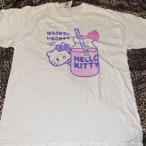 Hello Kitty Strawberry Milk Short Sleeve Tee
